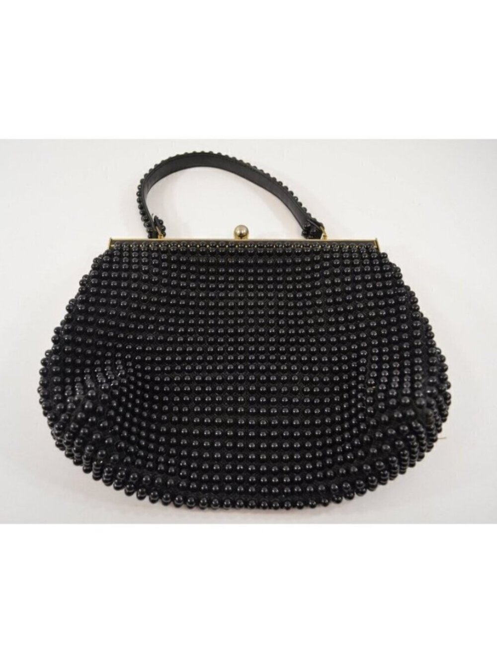 Grande Bead Purse Vintage Beaded Handbag 1940s Formal Evening Bag Snap Close